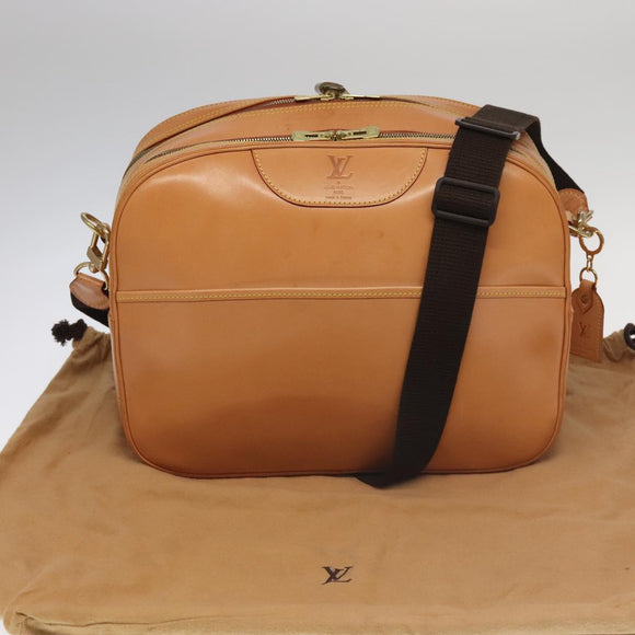 LOUIS VUITTON Nomad Reporter GM Shoulder Bag SPO Beige LV Auth 96049SAV