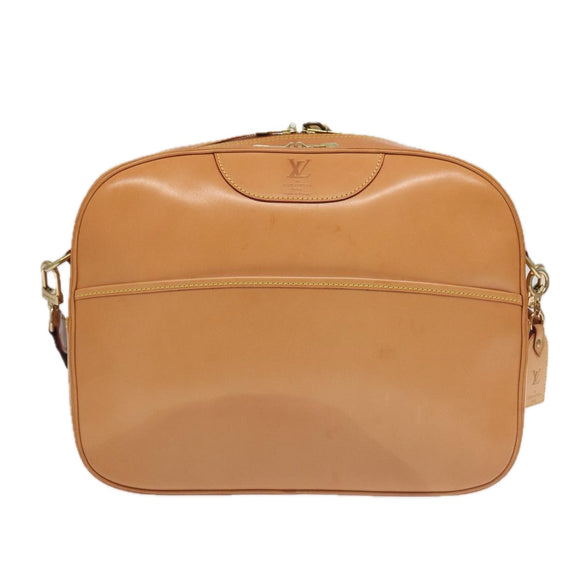 LOUIS VUITTON Nomad Reporter GM Shoulder Bag SPO Beige LV Auth 96049AV