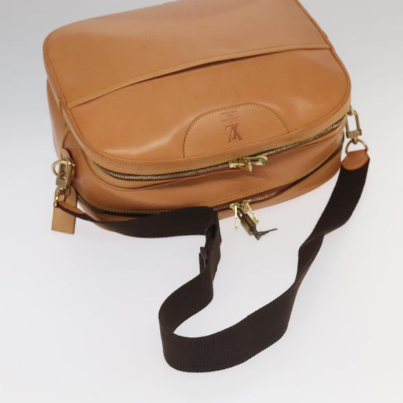 LOUIS VUITTON Nomad Reporter GM Shoulder Bag SPO Beige LV Auth 96049AV