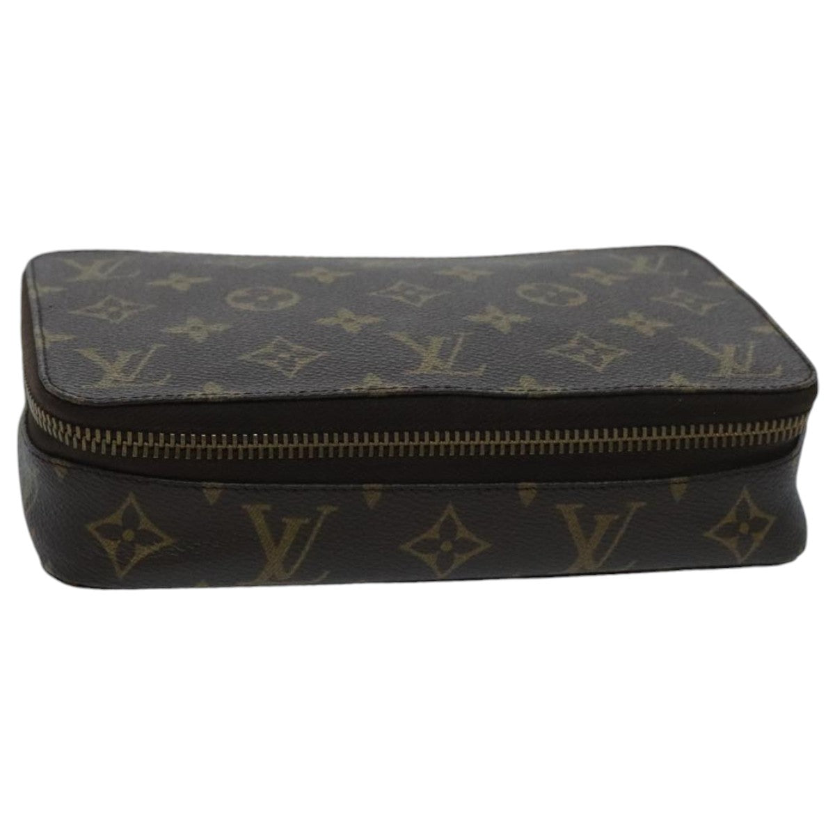 LOUIS VUITTON Monogram Poche Monte Carlo Jewelry Box M47352 LV Auth 96053