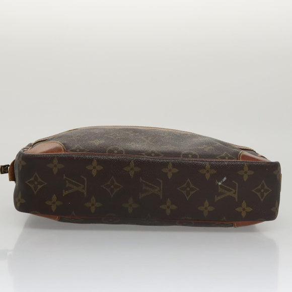 LOUIS VUITTON Monogram Compiegne 28 Clutch Bag M51845 LV Auth 96054