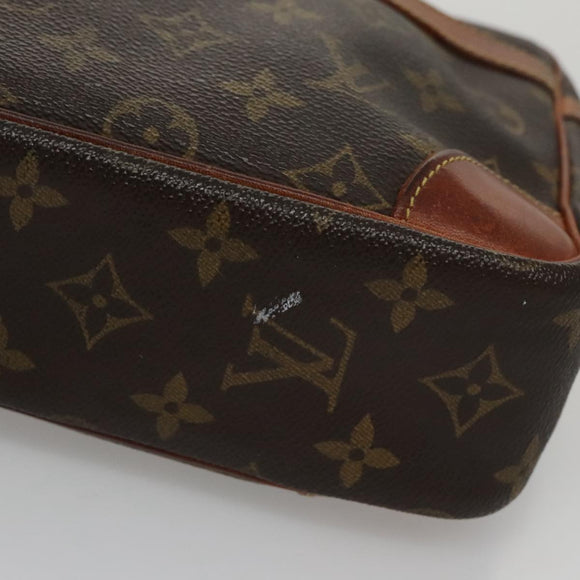 LOUIS VUITTON Monogram Compiegne 28 Clutch Bag M51845 LV Auth 96054