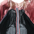 PRADA Tote Bag Nylon Bordeaux Silver Auth 96068-20