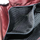 PRADA Tote Bag Nylon Bordeaux Silver Auth 96068-23