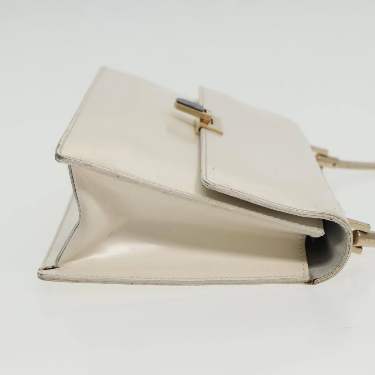 GUCCI Shoulder Bag Enamel White Gold 001 4221 Auth 96073