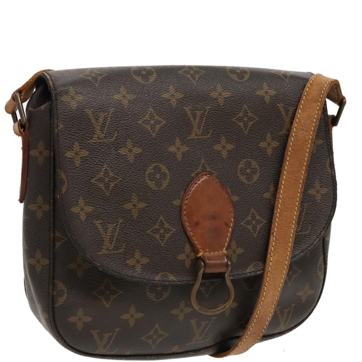 LOUIS VUITTON Monogram Saint Cloud GM Shoulder Bag M51242 LV Auth 96093