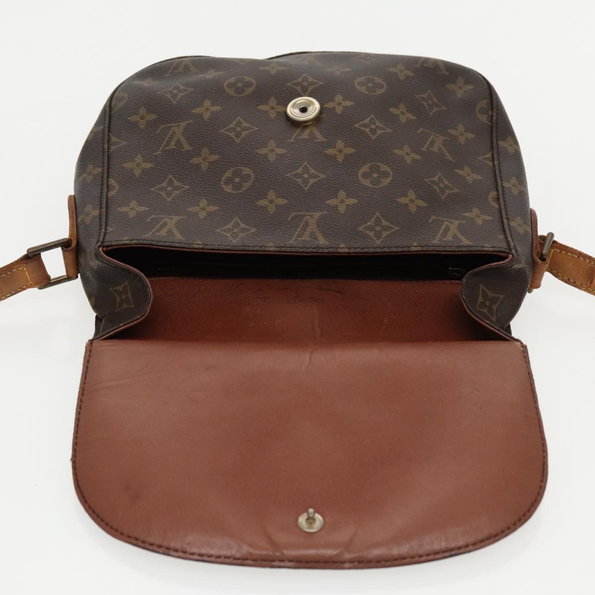 LOUIS VUITTON Monogram Saint Cloud GM Shoulder Bag M51242 LV Auth 96093