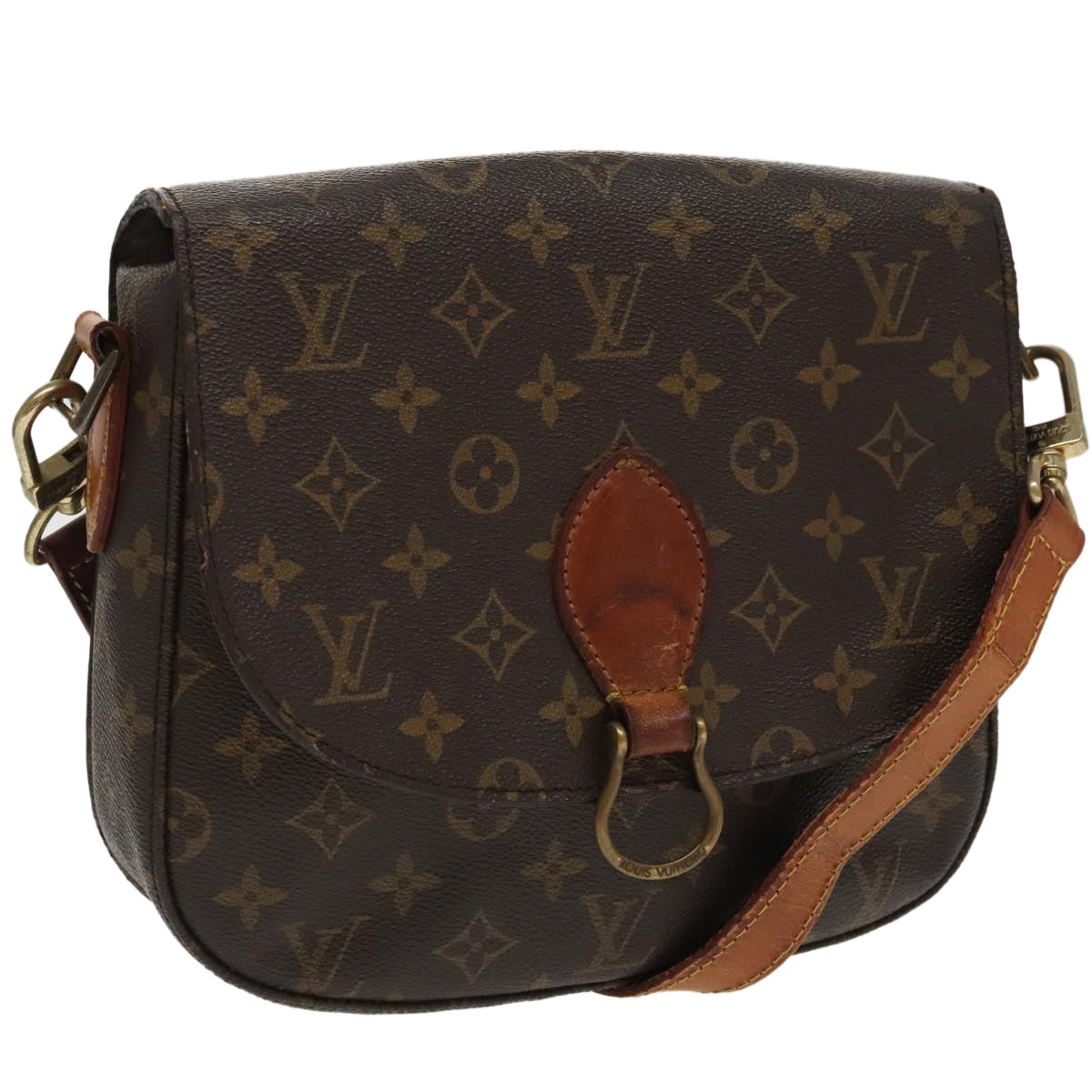 LOUIS VUITTON Monogram Saint Cloud GM Shoulder Bag M51242 LV Auth 96094