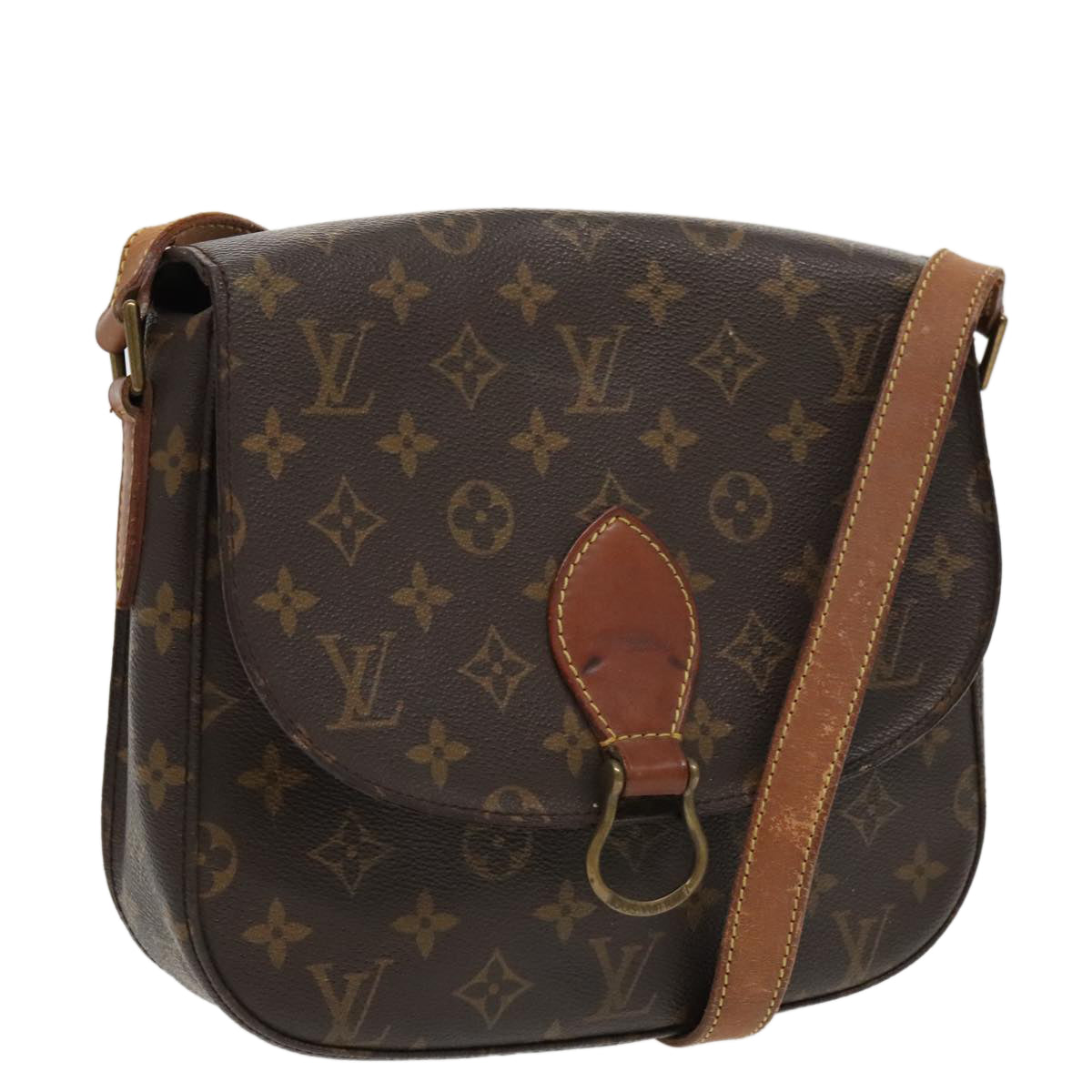 LOUIS VUITTON Monogram Saint Cloud GM Shoulder Bag M51242 LV Auth 96095