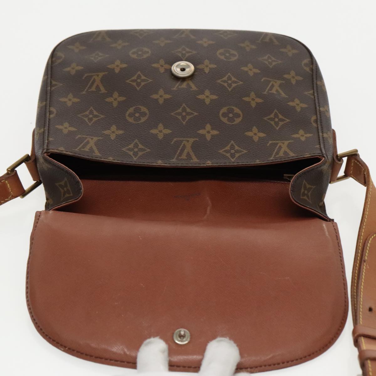 LOUIS VUITTON Monogram Saint Cloud GM Shoulder Bag M51242 LV Auth 96095