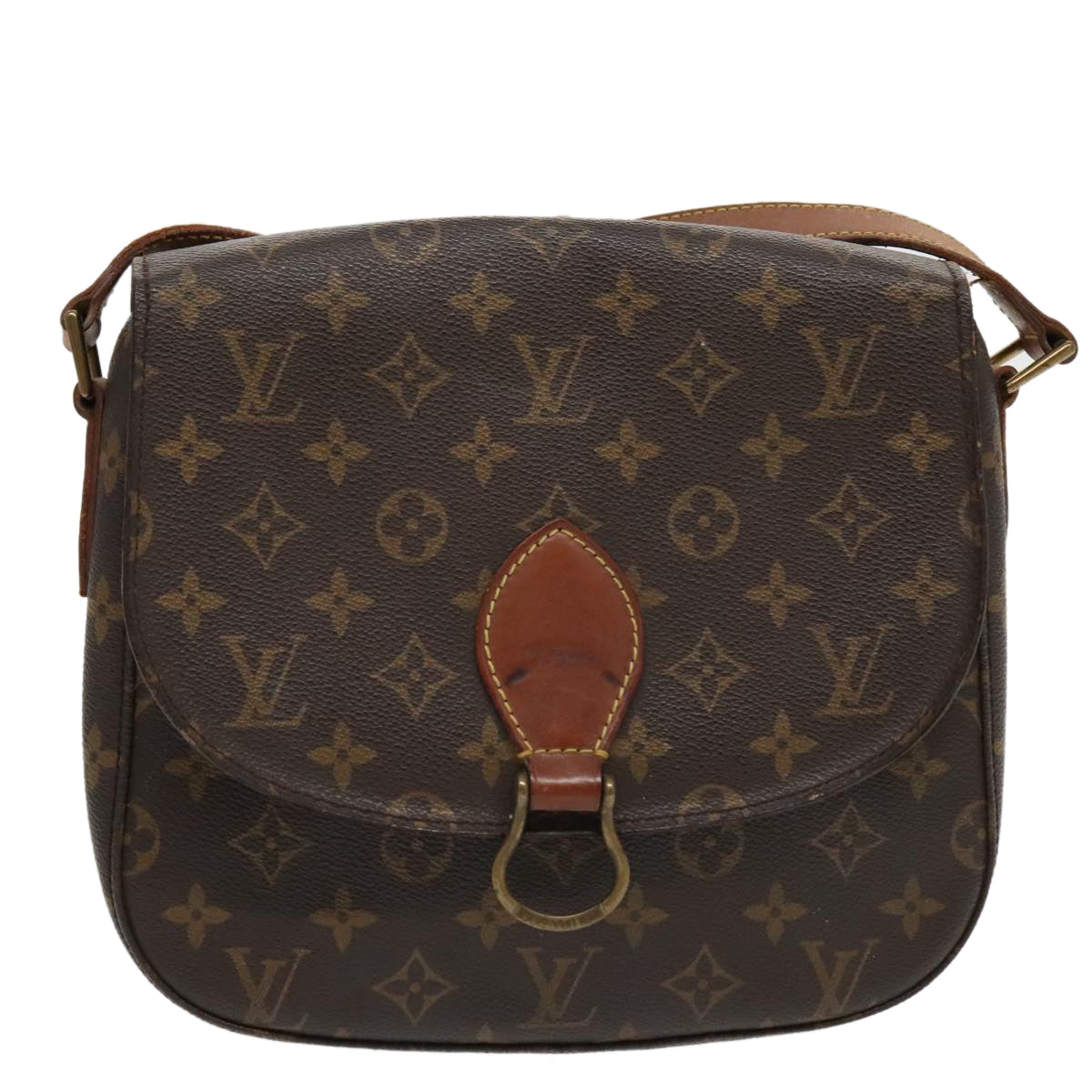 LOUIS VUITTON Monogram Saint Cloud GM Shoulder Bag M51242 LV Auth 96095