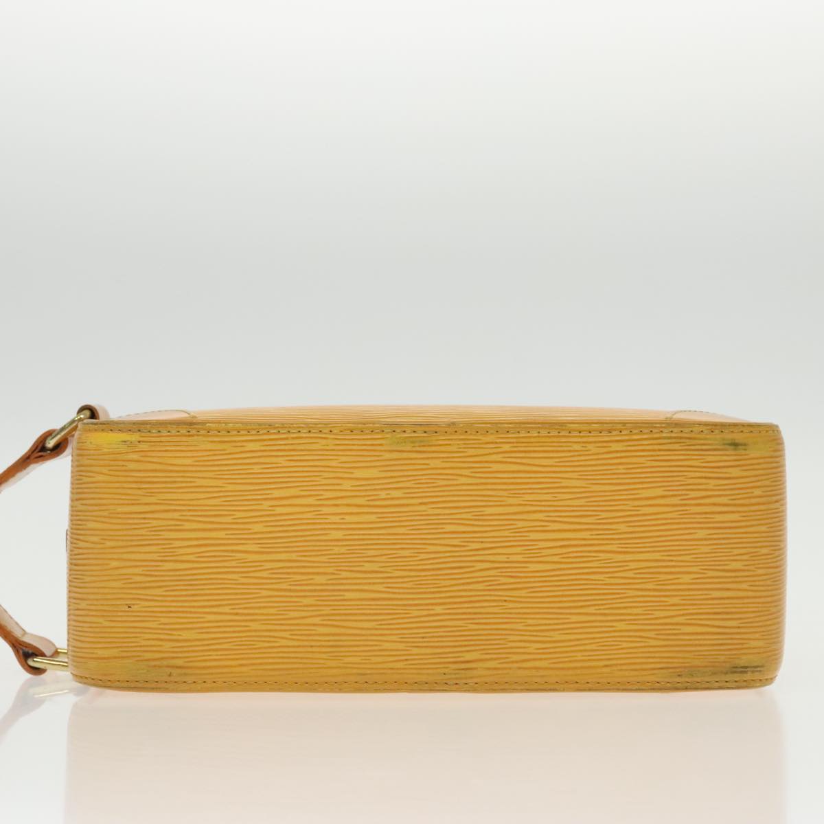 LOUIS VUITTON Epi Clutch Bag SPO Yellow LV Auth 96111