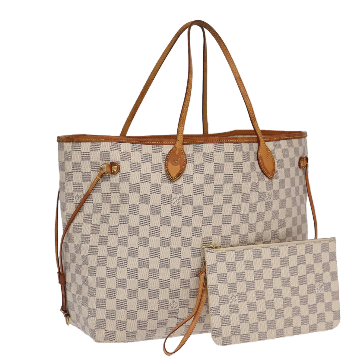 LOUIS VUITTON Damier Azur Neverfull GM Tote Bag N41360 LV Auth 96112