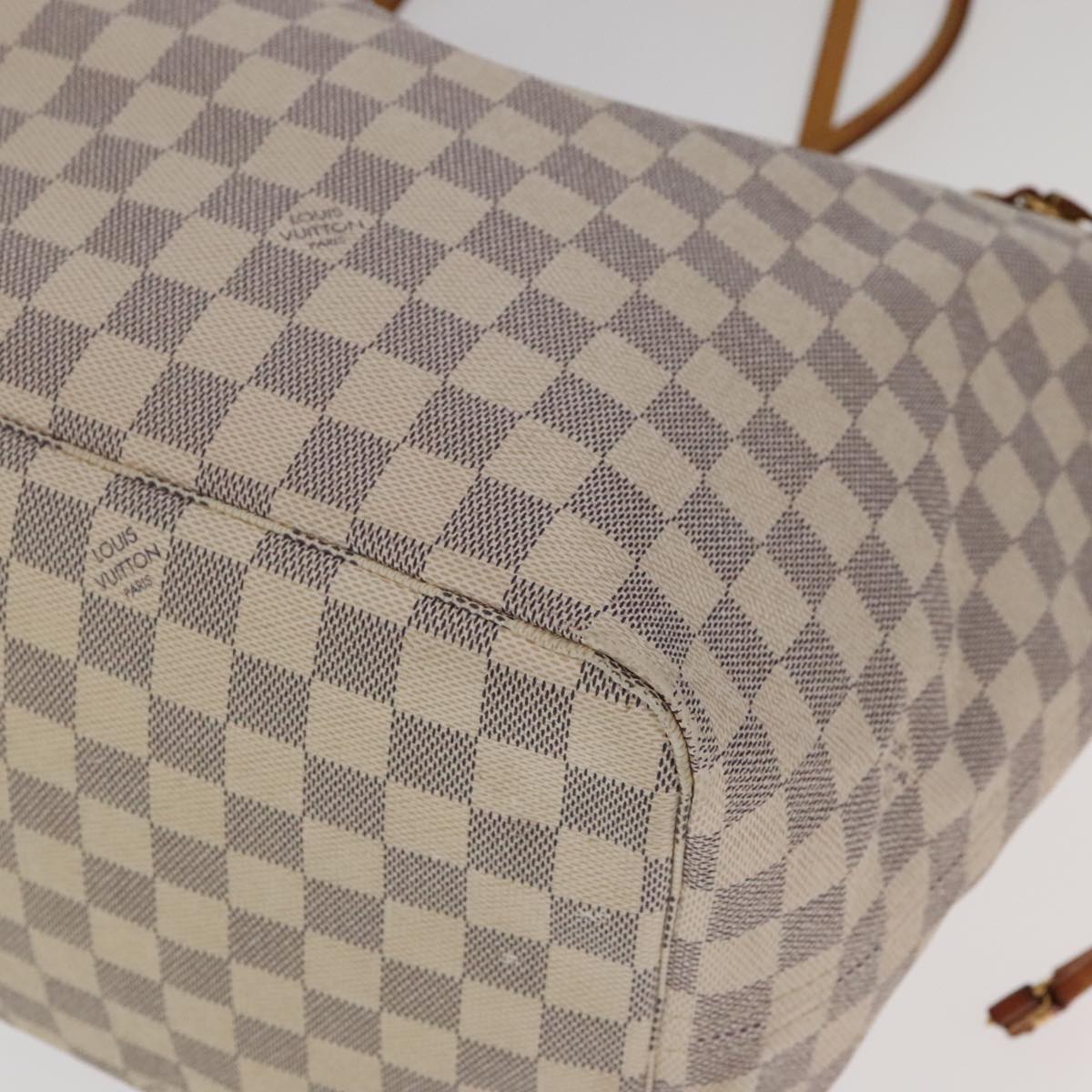 LOUIS VUITTON Damier Azur Neverfull GM Tote Bag N41360 LV Auth 96112