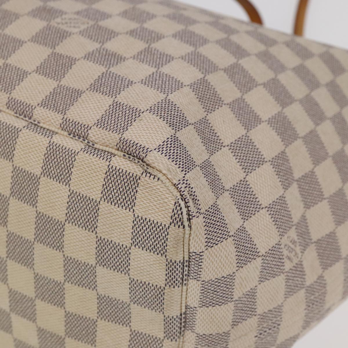 LOUIS VUITTON Damier Azur Neverfull GM Tote Bag N41360 LV Auth 96112