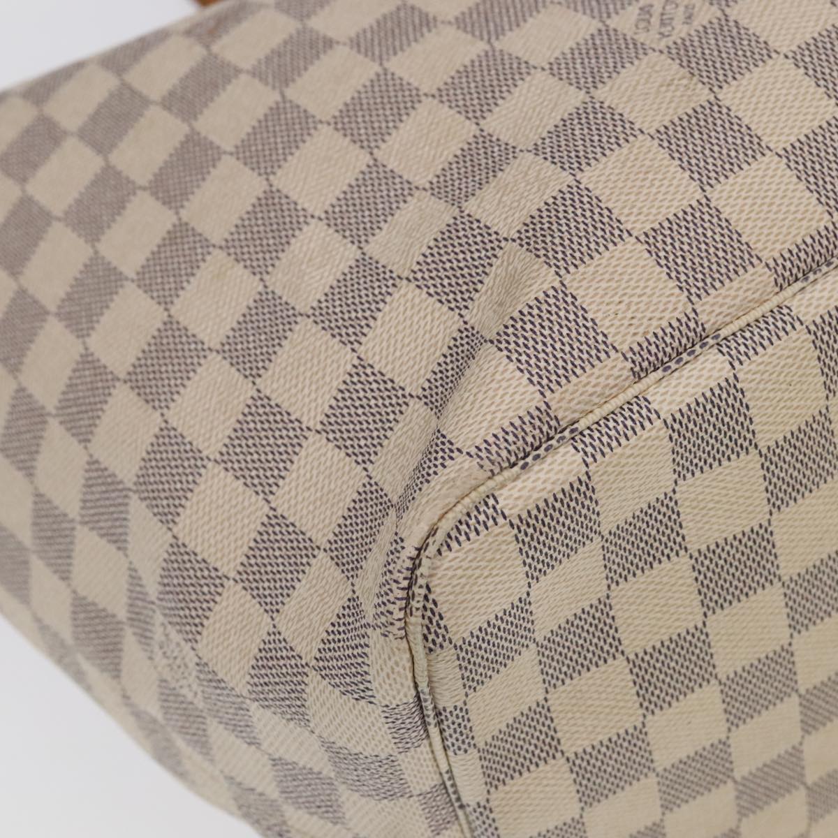 LOUIS VUITTON Damier Azur Neverfull GM Tote Bag N41360 LV Auth 96112