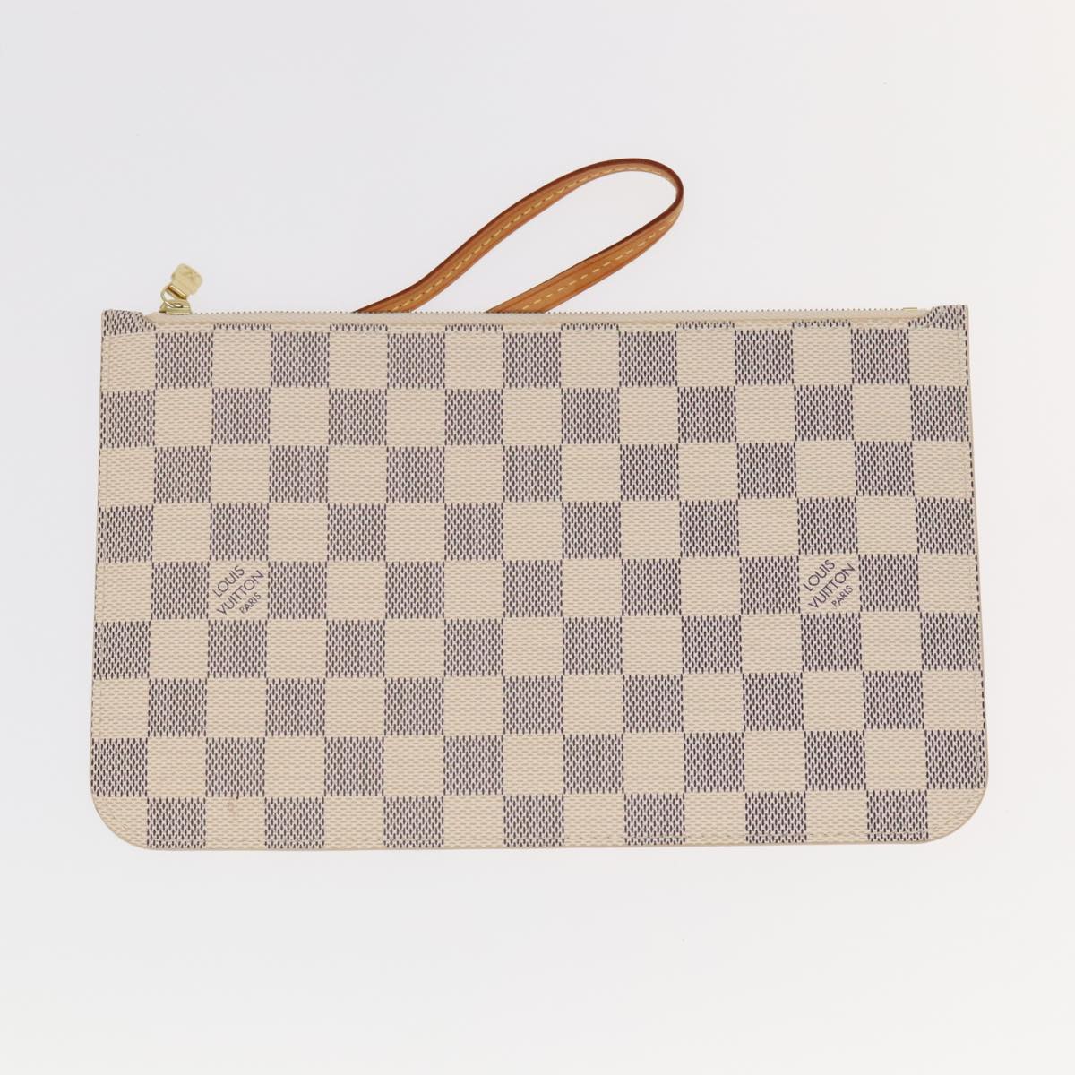 LOUIS VUITTON Damier Azur Neverfull GM Tote Bag N41360 LV Auth 96112