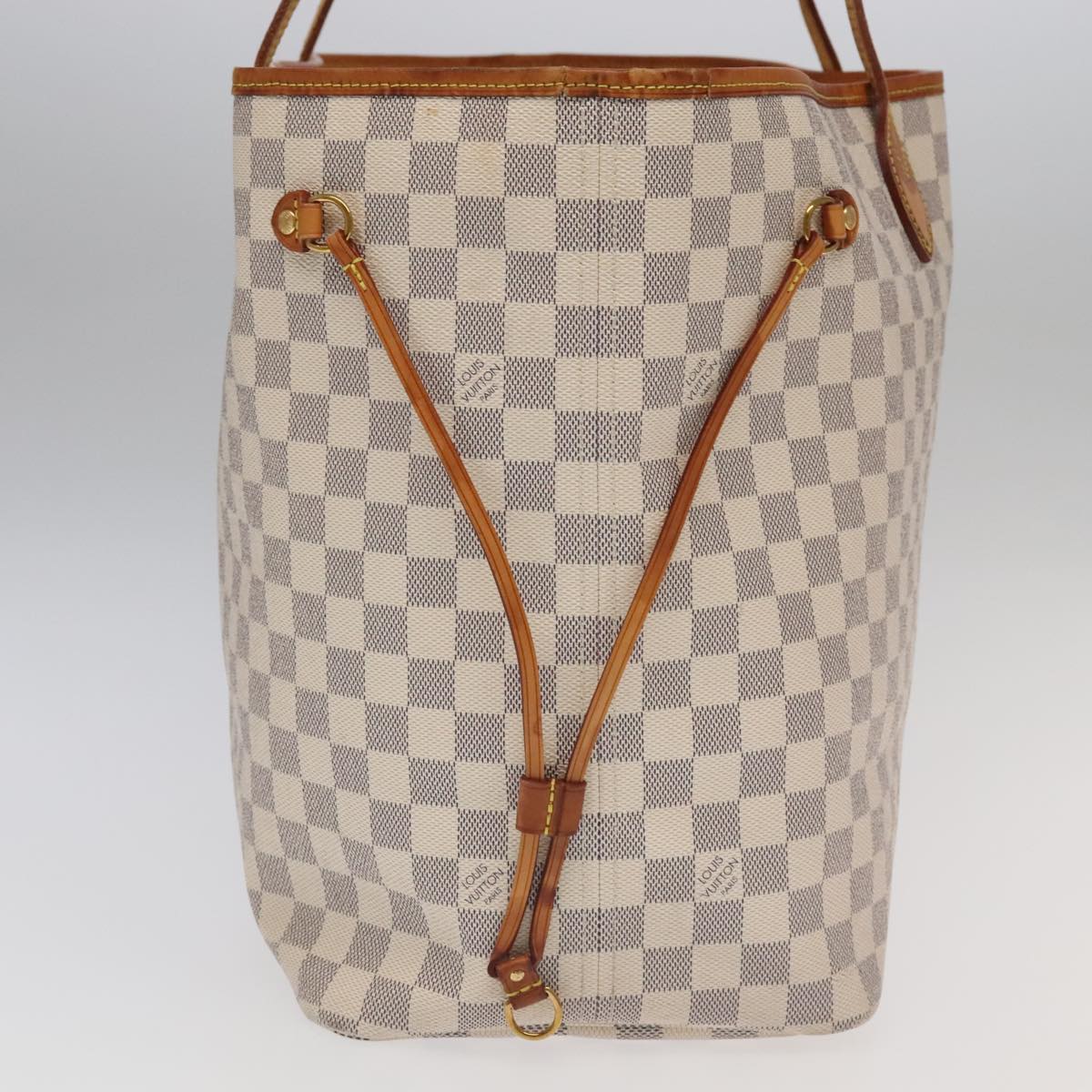 LOUIS VUITTON Damier Azur Neverfull GM Tote Bag N41360 LV Auth 96112