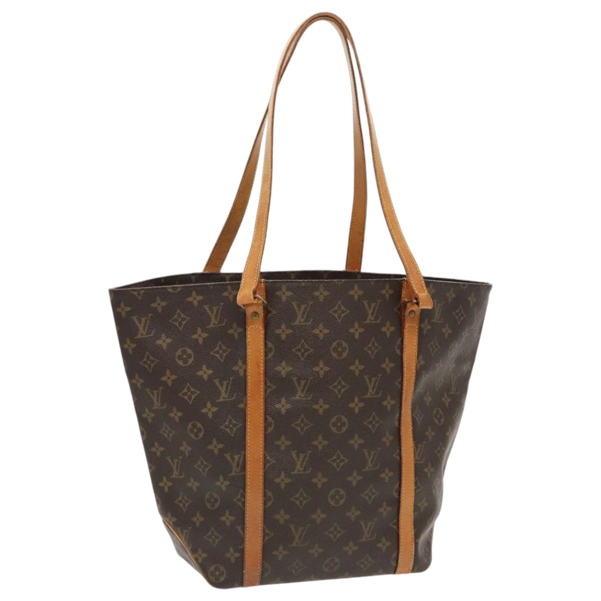 LOUIS VUITTON Monogram Sac Shopping Tote Bag M51108 LV Auth 96115