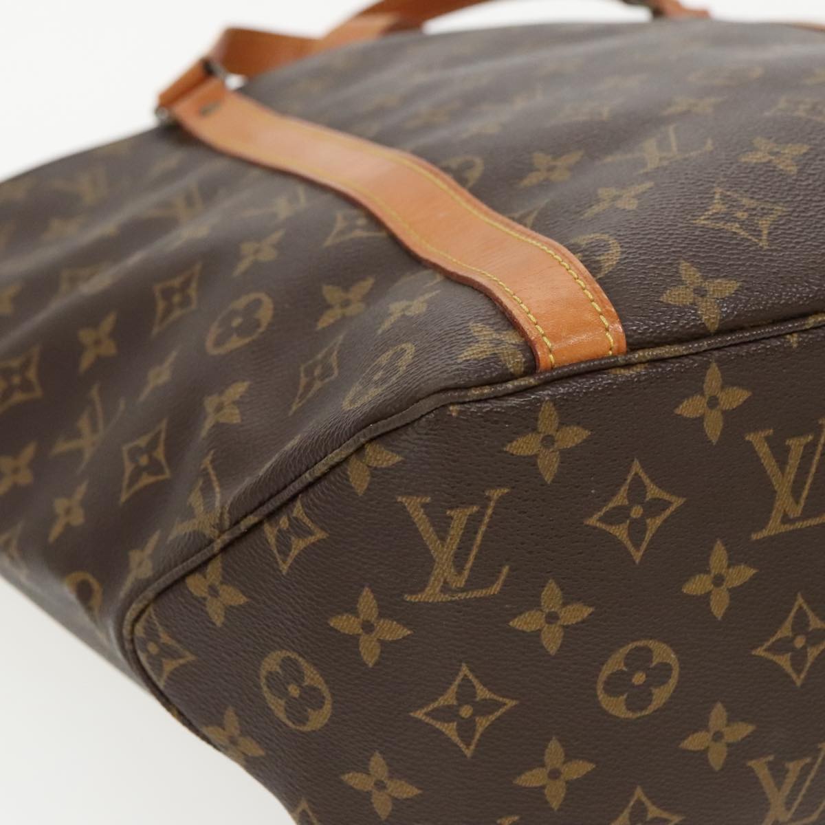 LOUIS VUITTON Monogram Sac Shopping Tote Bag M51108 LV Auth 96116