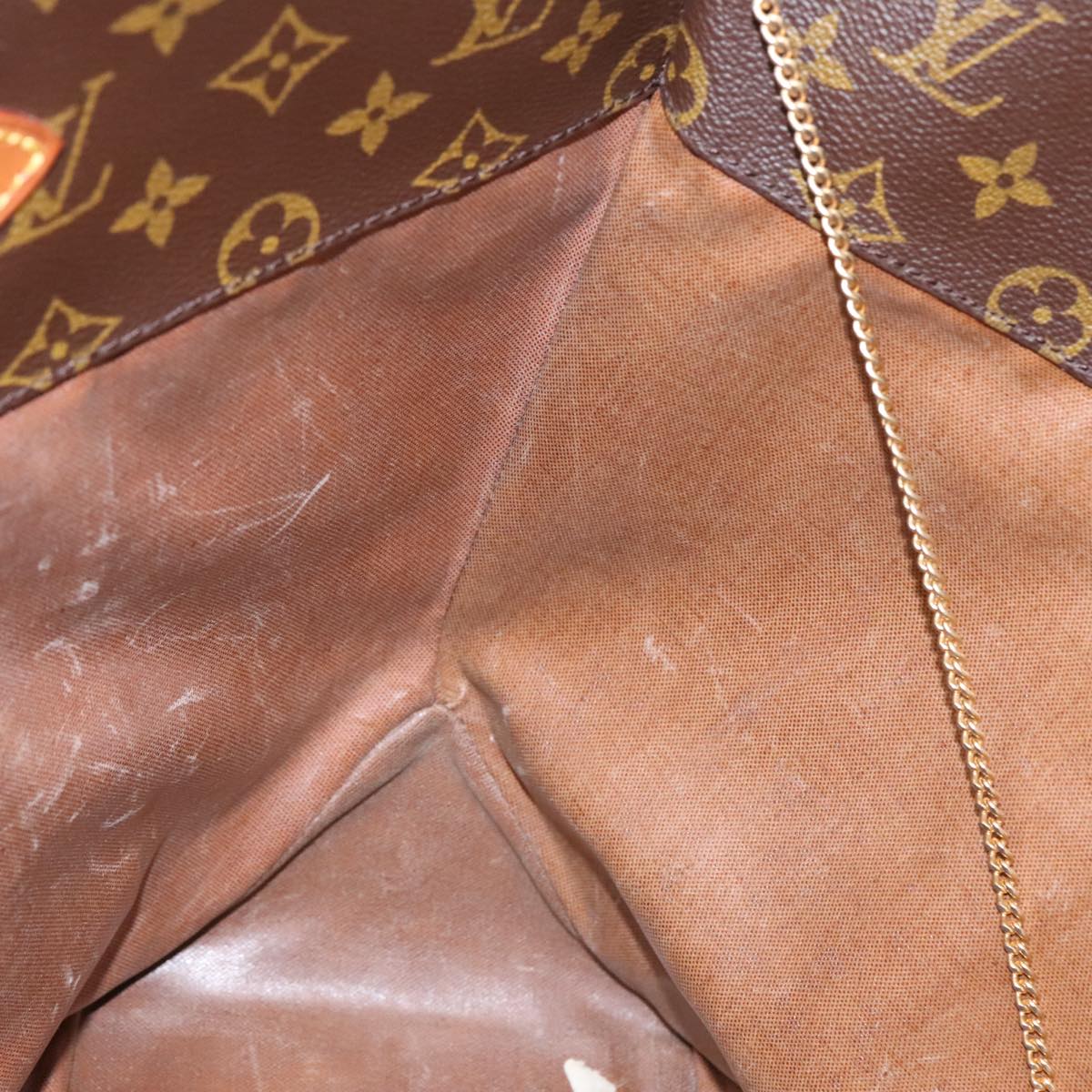 LOUIS VUITTON Monogram Sac Shopping Tote Bag M51108 LV Auth 96116