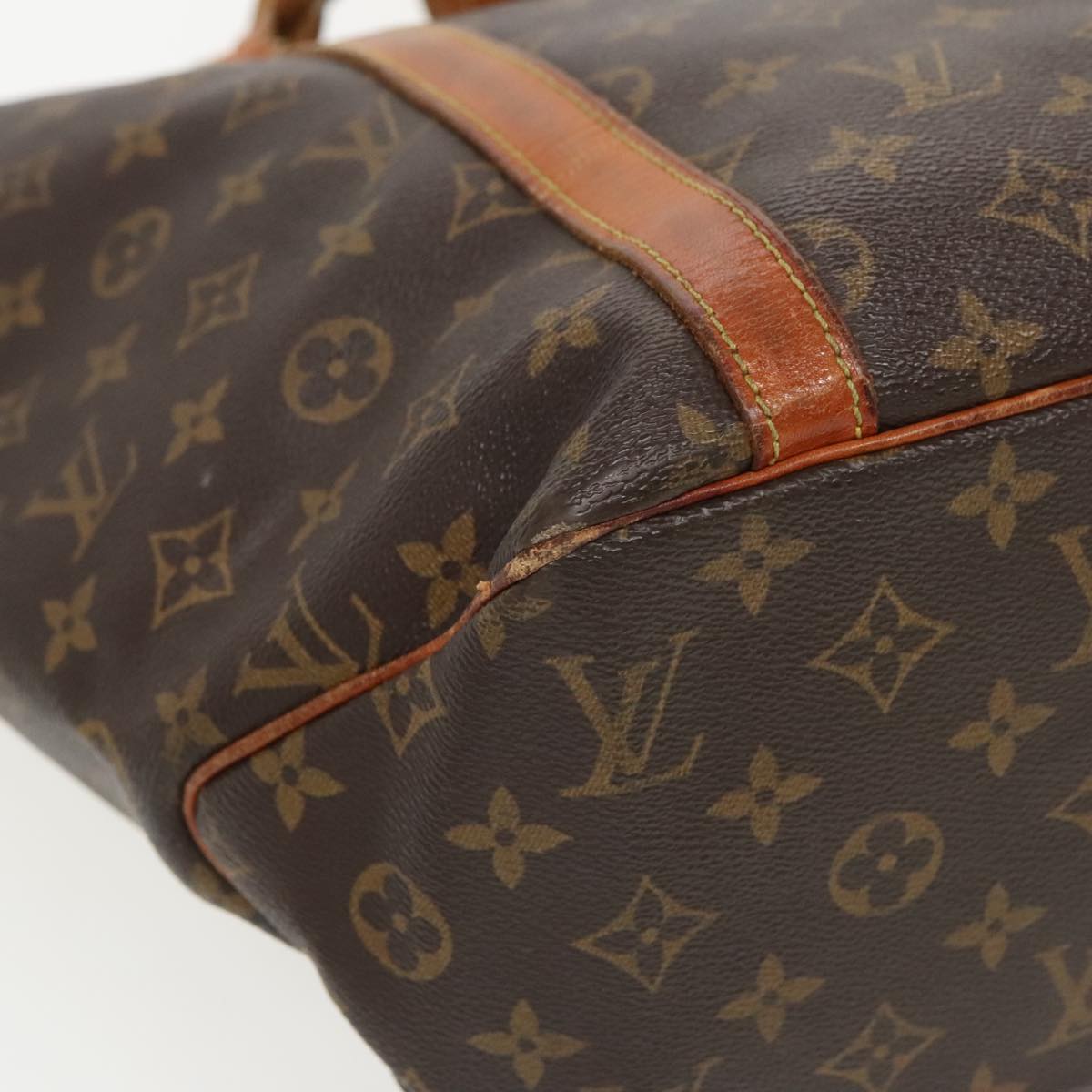 LOUIS VUITTON Monogram Sac Shopping Tote Bag M51108 LV Auth 96118