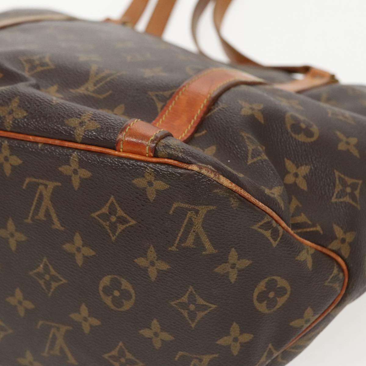 LOUIS VUITTON Monogram Sac Shopping Tote Bag M51108 LV Auth 96118