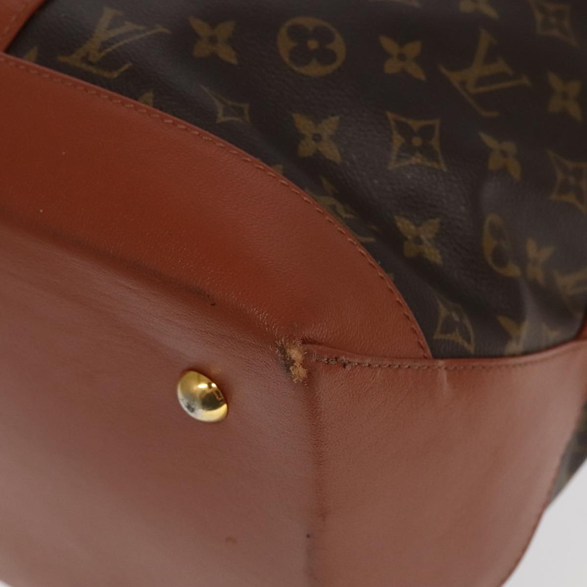 LOUIS VUITTON Monogram Sac Weekend GM Tote Bag M42420 LV Auth 96125