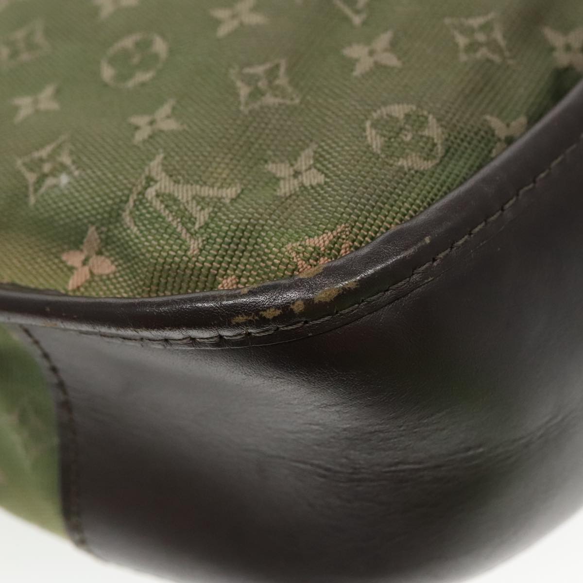 LOUIS VUITTON Monogram Mini Belanger Shoulder Bag TST Khaki M92673 Auth 96126