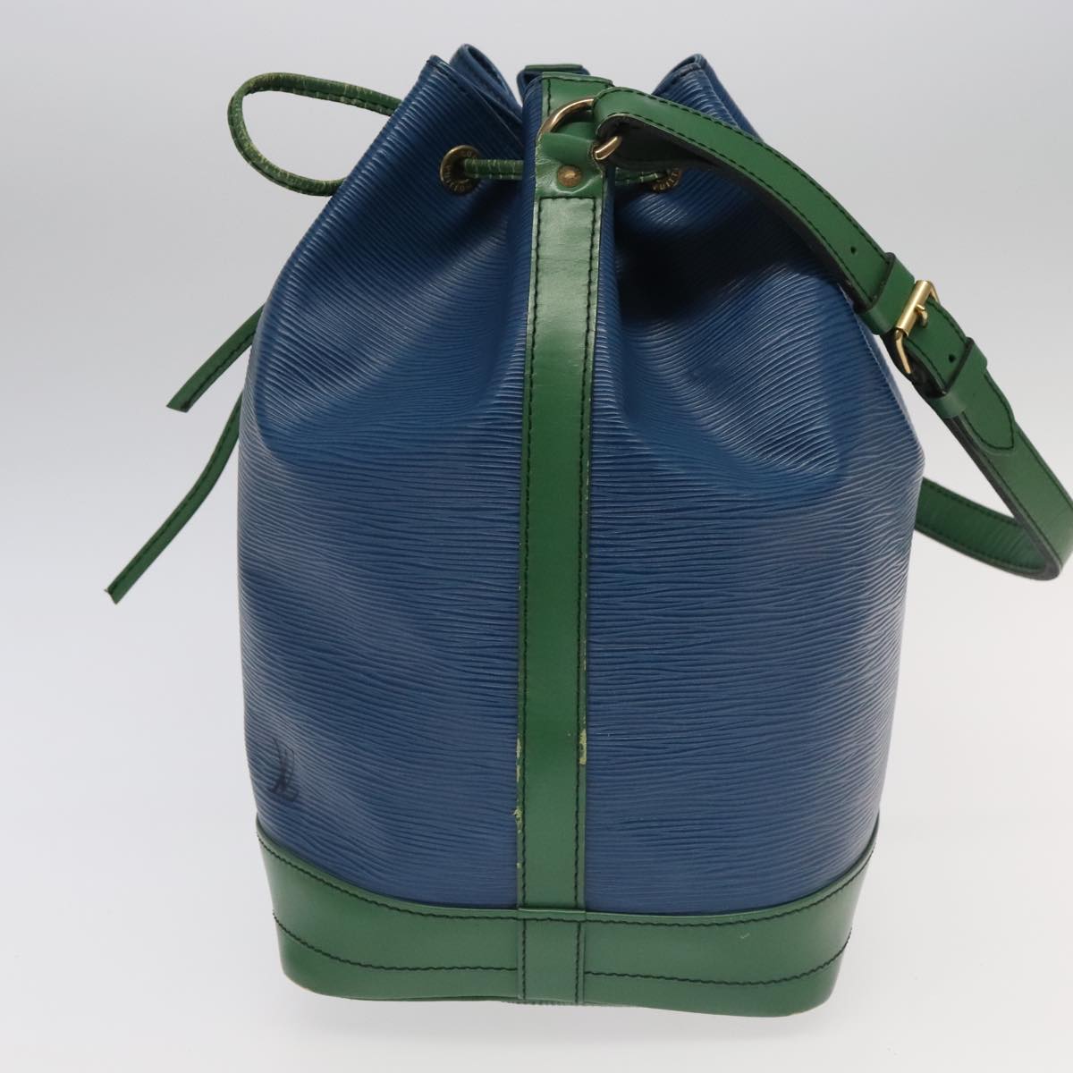 LOUIS VUITTON Epi Noe Shoulder Bag Bicolor Green Blue M44044 LV Auth 96138