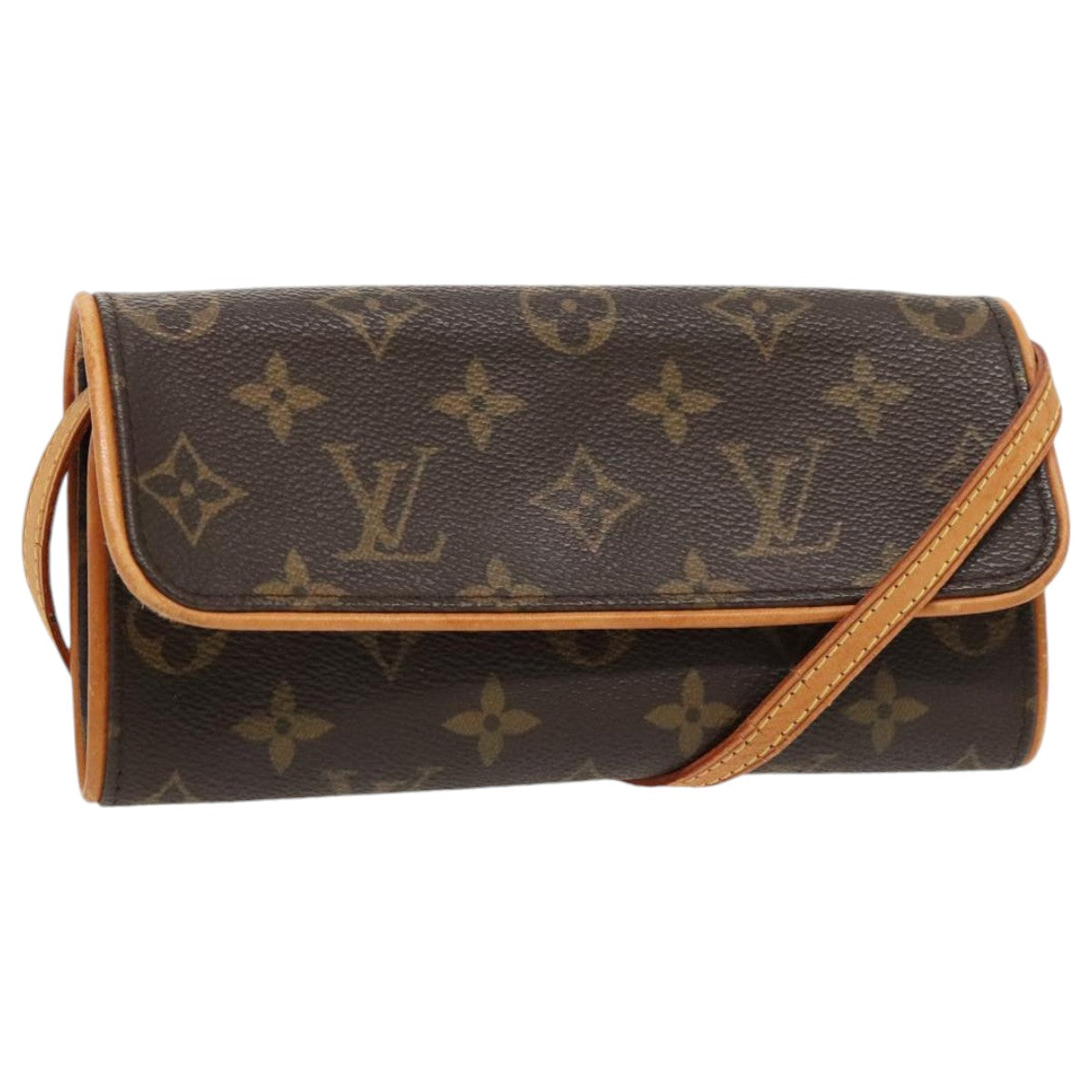 LOUIS VUITTON Monogram Pochette Twin PM Shoulder Bag M51854 LV Auth 96157