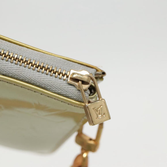 LOUIS VUITTON Monogram Vernis Lexington Accessory Pouch Gris M91056 Auth 96164