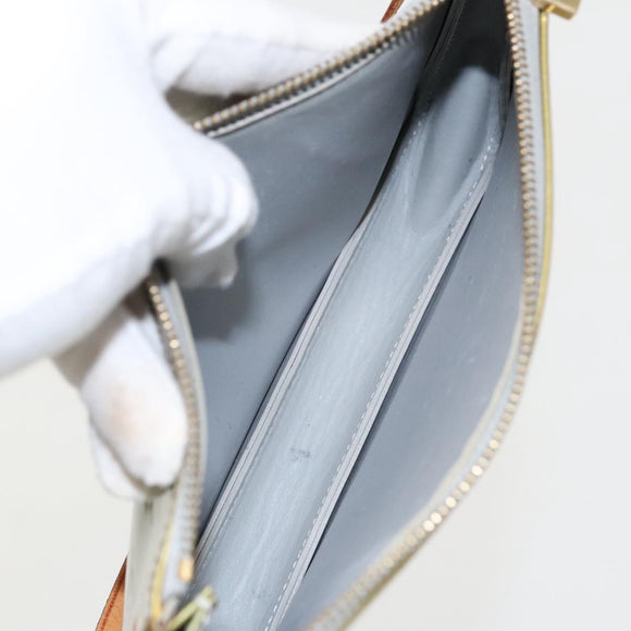 LOUIS VUITTON Monogram Vernis Lexington Accessory Pouch Gris M91056 Auth 96164