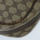 GUCCI GG Supreme Web Sherry Line Shoulder Bag PVC Beige Gold Red Auth 96165-17