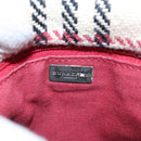 BURBERRY Nova Check Hand Bag Canvas Beige Auth 96173-11