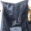 Salvatore Ferragamo Gancini Chain Shoulder Bag Suede Gray Gold Auth 96186-18