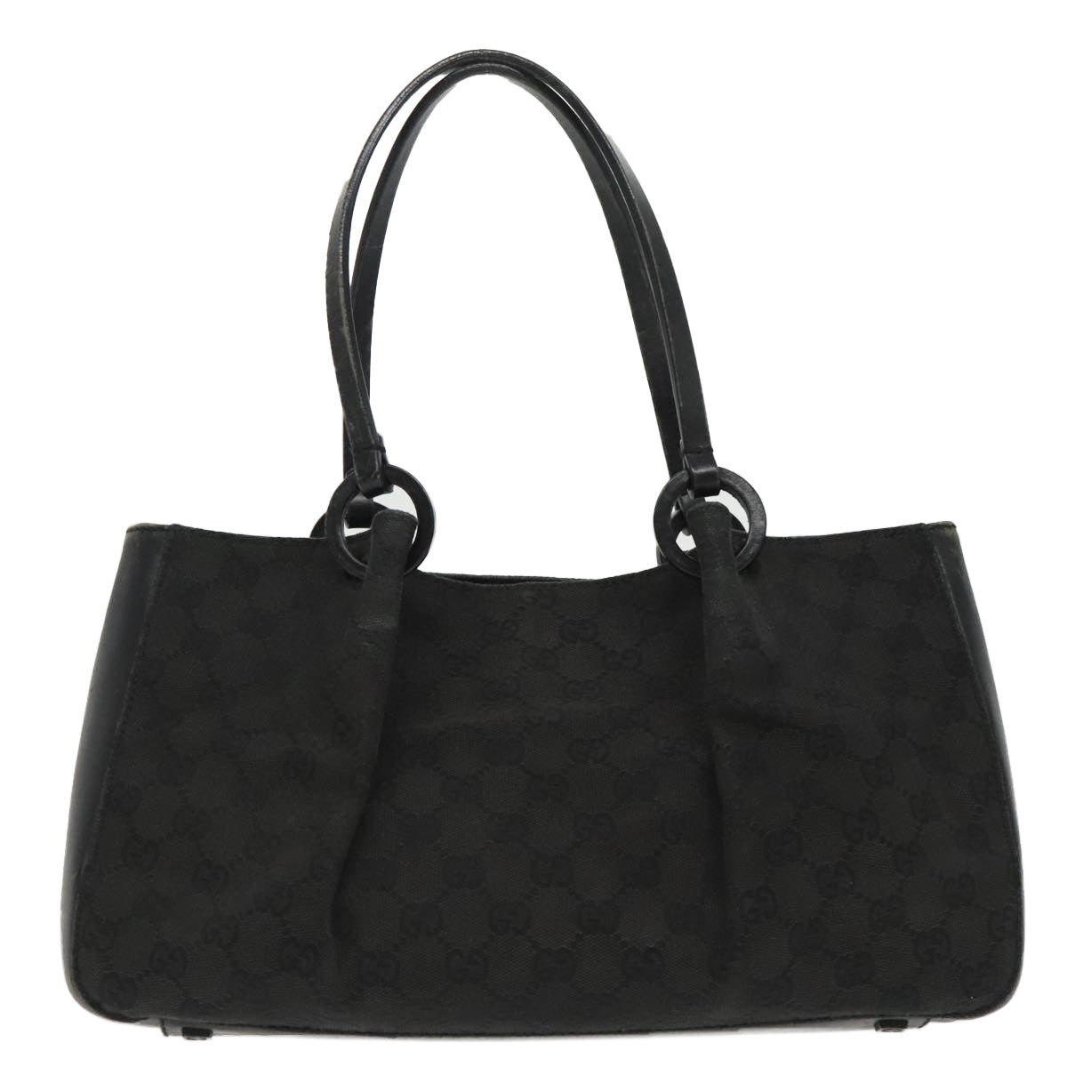 GUCCI GG Canvas Tote Bag Black 94898 Auth 96192 - 0