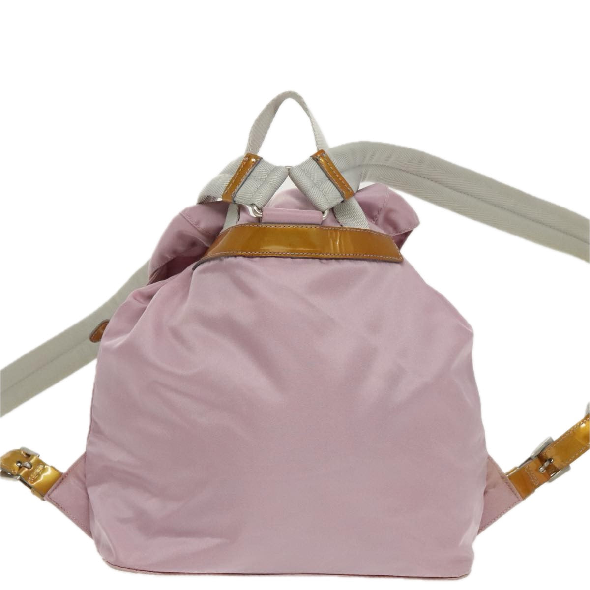 PRADA Backpack Nylon Pink Silver Auth 96205 - 0