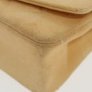 CHANEL Matelasse Chain Shoulder Bag Canvas Beige Gold CC Auth 96216-15