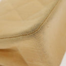 CHANEL Matelasse Chain Shoulder Bag Canvas Beige Gold CC Auth 96216-16