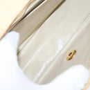 CHANEL Matelasse Chain Shoulder Bag Canvas Beige Gold CC Auth 96216-10