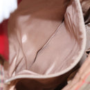 BURBERRY Nova Check Shoulder Bag Canvas Beige Red gold Auth 96222-20