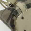 BURBERRY Nova Check Hand Bag PVC 2way Beige Auth 96223-15