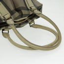 BURBERRY Nova Check Hand Bag PVC 2way Beige Auth 96223-7