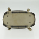 BURBERRY Nova Check Hand Bag PVC 2way Beige Auth 96223-5