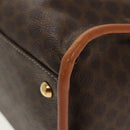 CELINE Macadam Canvas Tote Bag PVC Leather Brown Gold Auth 96231-15