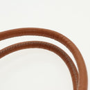 CELINE Macadam Canvas Tote Bag PVC Leather Brown Gold Auth 96231-8