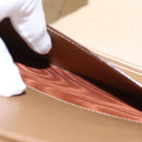 CELINE Attache Case Macadam Canvas Trunk Beige Gold Auth 96234-24