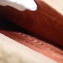 CELINE Attache Case Macadam Canvas Trunk Beige Gold Auth 96234-25