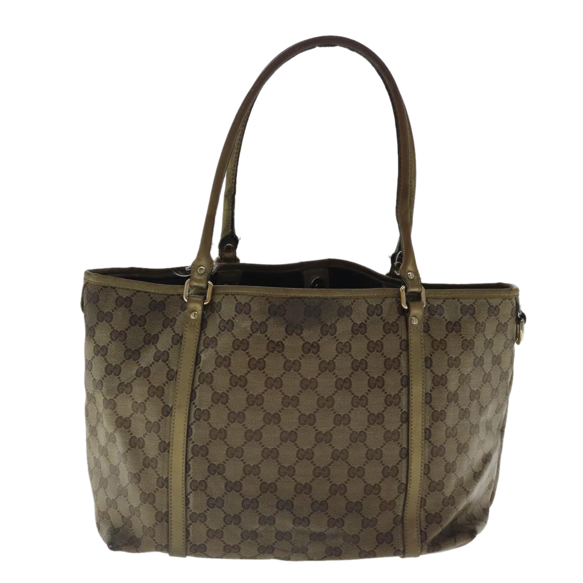 GUCCI GG Canvas Tote Bag Beige Gold 197953 Auth 96235 - 0